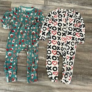 Lori&Val / Little Bum Bum Valentine’s Christmas holiday zippy lot 12-18 months